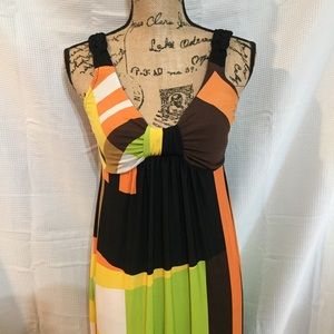 70s style maxi dress